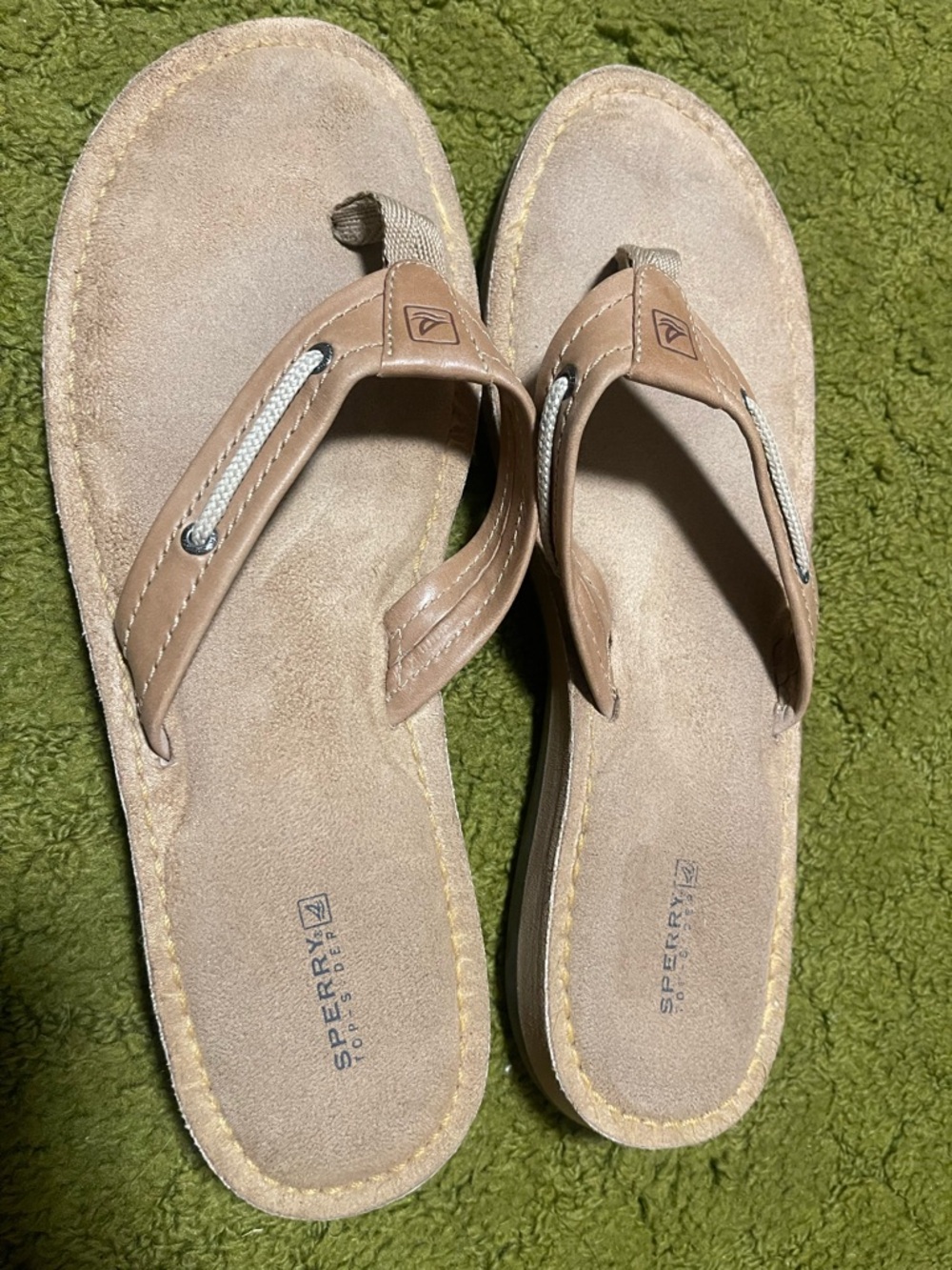 Sperry Top-Sider Women’s Catalina Flip Flops Sandals Tan/Neutral Size 10M